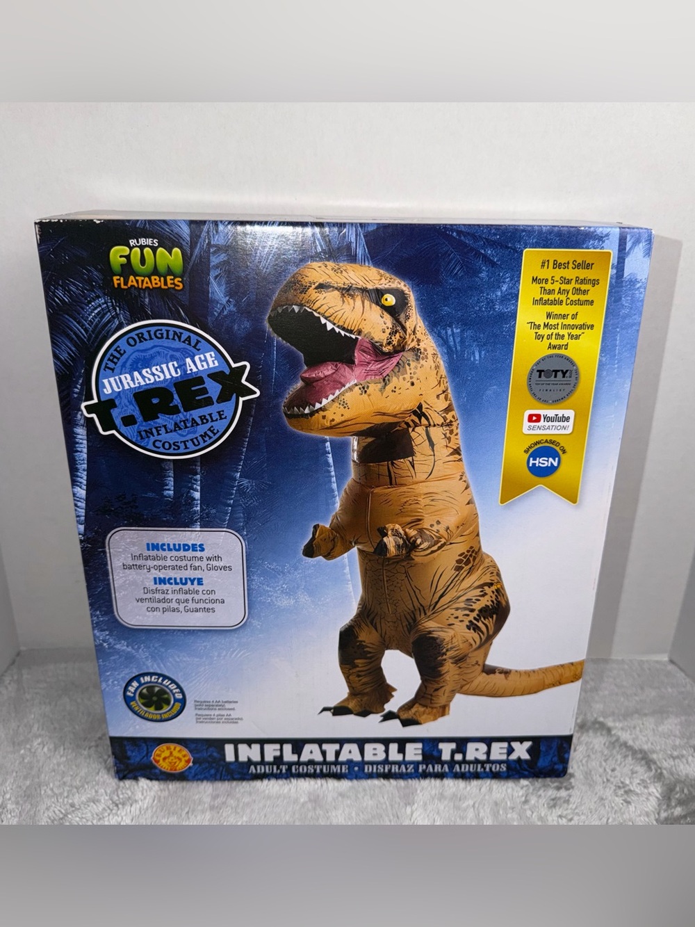 Rubie's Inflatable T. Rex Costume - Brown, Black